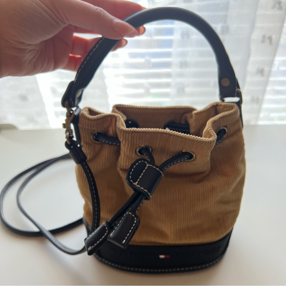 Tommy Hilfiger Tan and Navy Mini Bag